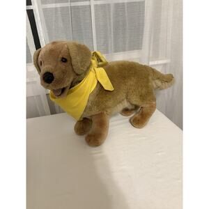 Vtg Douglas Cuddle Toys Large Realistic Golden Retriever Plush Standing 20” READ